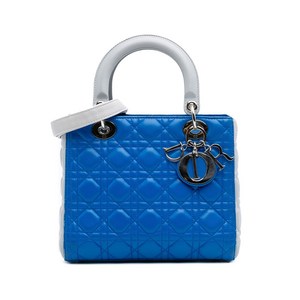 크리스찬 디올 중고 2013 미디엄 바이컬러 램스킨 까나쥬 레이디 디올 사첼 백