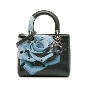 크리스찬 디올 중고 2014 미디엄 디어스킨 플로럴 프린트 레이디 디올 사첼 백