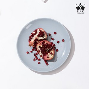 [락포슬린] RAK 퓨전 빈티지 플랫 플레이트 접시 블루 24cm