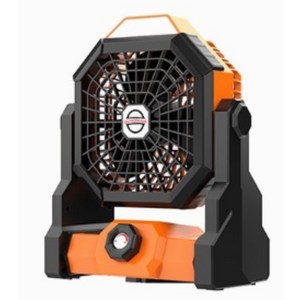 루트나인 고출력 BLDC 캠핑 탁상용 무선 선풍기, 오렌지+블랙, RN-X3 (일반형)