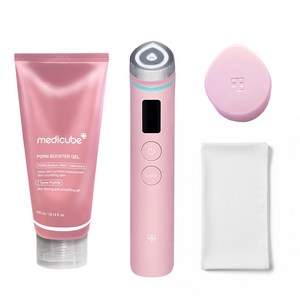 메디큐브 에이지알 부스터 프로 핑크 에디션 + PDRN 부스팅 젤 + 캡 세트