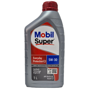 모빌 모빌원 엔진오일 슈퍼 에브리데이 프로텍션 가솔린 디젤 C2 5W30 1리터, 1개, 1L, 5W-30