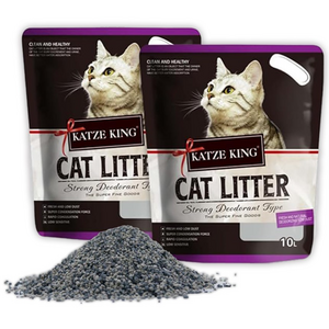 흡수력 좋은 고양이 모래 벤토나이트모래 10L x 2 세트  빠르고 단단한 응고형 먼지없는 가성비 대용량 고양이모래