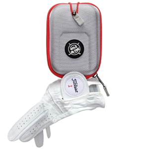 골프 거리측정기케이스 거리측정기 파우치 하드케이스 벨트형/골프장갑 부착형 2가지색상(블랙,실버레드), 실버레드