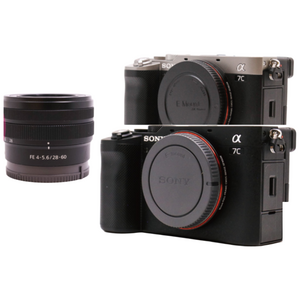소니 A7C+28-60mm+128GB,가방,배터리,청소세트,리더기 풀패키지 완벽검수 빠른 발송 소니 풀프레임 미러리스, 색상실버