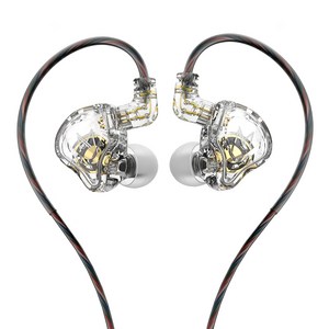 티알엔 프로급 인이어 DD 이어폰, TRN-MT1, 클리어화이트, TRN-MT1, 클리어화이트