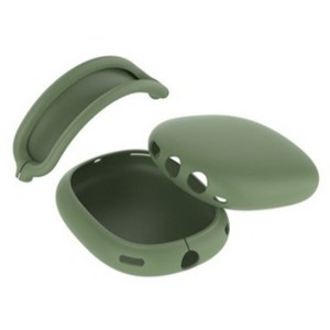 에어팟맥스 실리콘커버 보호커버, 1개, 그린, premium