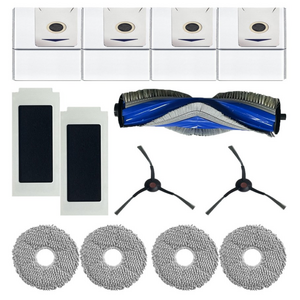 [호환] BNC INT 에코백스 디봇 T30 PRO 프로 옴니 로봇 청소기 소모품 먼지봉투 더스트백 물걸레 필터 사이드 메인 브러쉬 패키지 세트, 1개, 13개