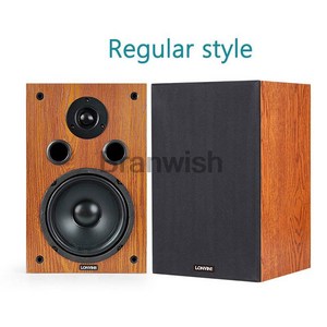 200W 6.5 인치 데스크탑 양방향 스피커 고출력 HiFi 오디오 패시브 책장 서라운드 홈 시어터 박스