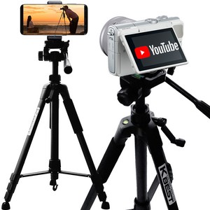 케이베스트 cs06 카메라 스마트폰 삼각대 유튜브 캐논 소니 DSLR 미러리스 M10 M100 M200, 단일상품