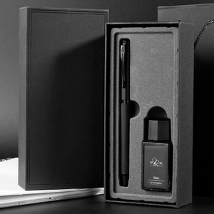 스마트덕 만년필 세트 입문용 고급 선물용, 심플블랙, F(0.5)