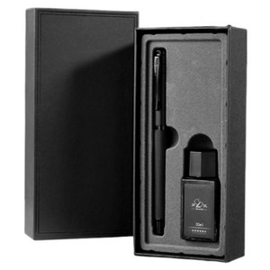 스마트덕 만년필 세트 입문용 고급 선물용, 심플블랙, M(0.7)