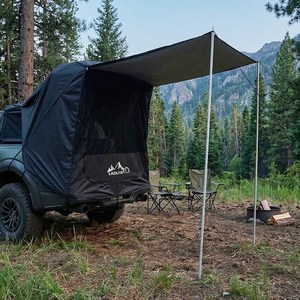차박텐트 차량용 도킹 꼬리 텐트 폴대 가방 포함, 차량용2-3인, 블랙