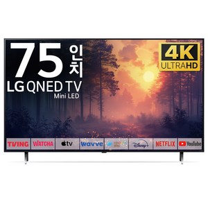 LG TV 189cm(75인치) 퀀텀닷 나노셀 4K 미니 LED 스마트 티비 75QNED90 로컬변경